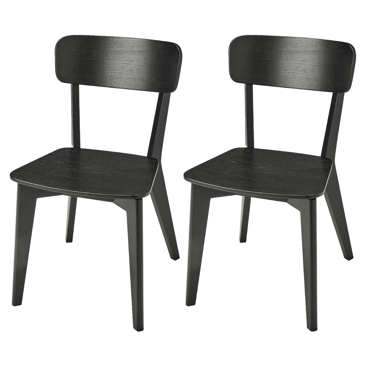 Minimalist Open Back Kitchen Dining Side Chair Solid Wood Dining Side Chair