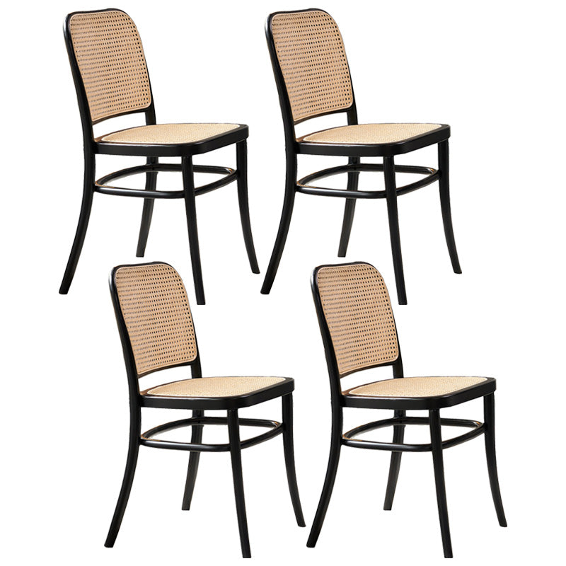 Modern Style Solid Wood Dining Room Kitchen Chair Open Back Side Chairs