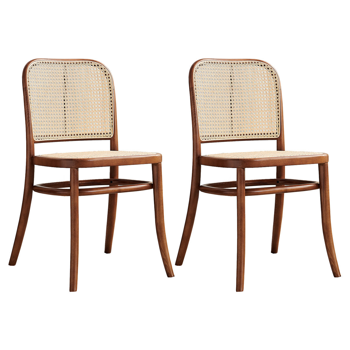Modern Style Solid Wood Dining Room Kitchen Chair Open Back Side Chairs