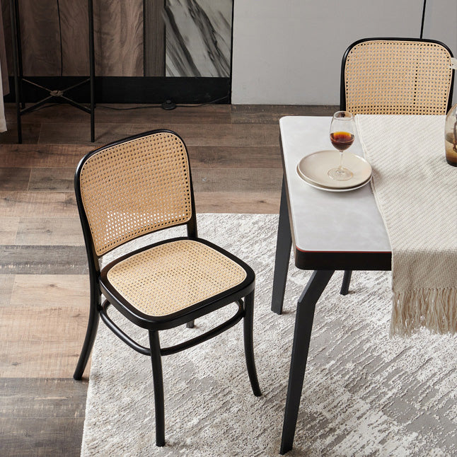 Modern Style Solid Wood Dining Room Kitchen Chair Open Back Side Chairs
