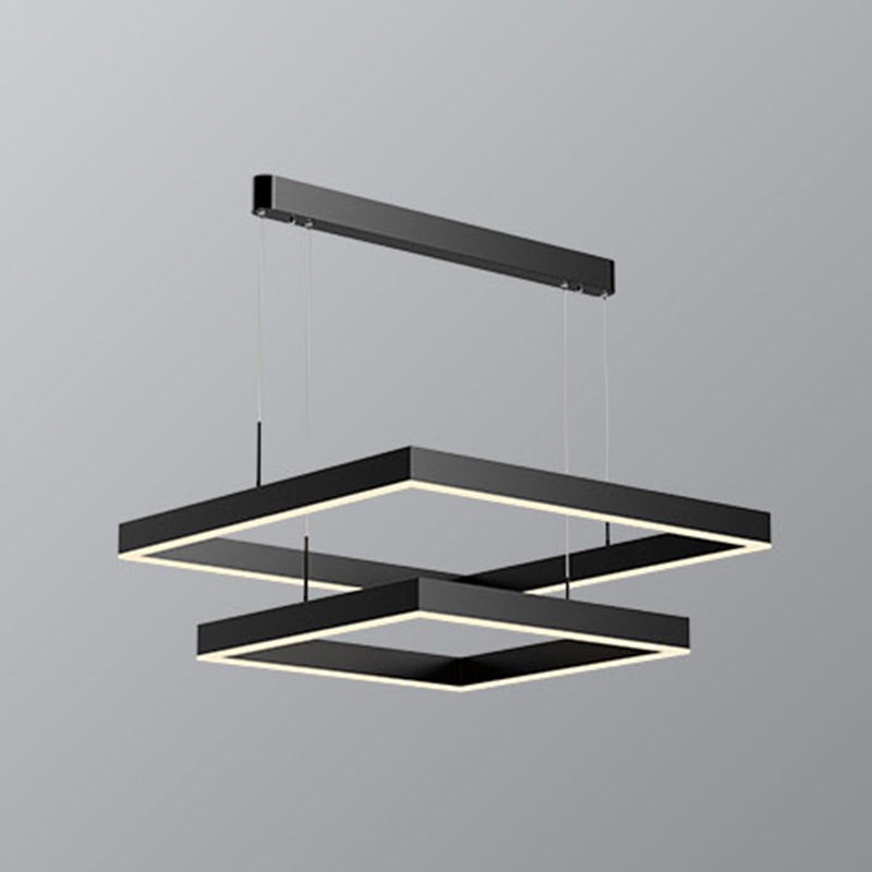 Simple style caractéristique moderne LED de lustre suspendu pour la salle de salon chambre à coucher