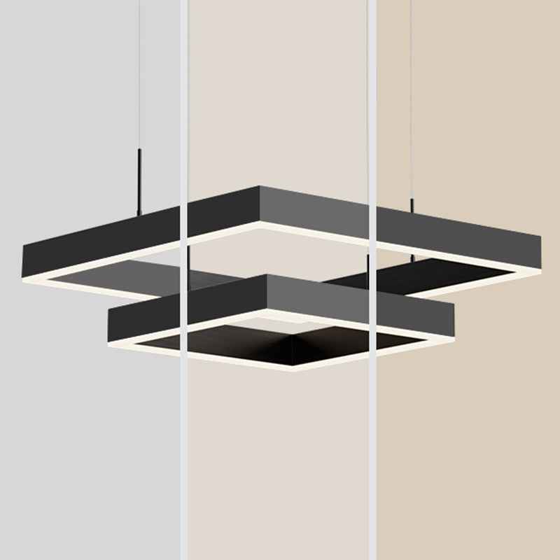 Simple style caractéristique moderne LED de lustre suspendu pour la salle de salon chambre à coucher