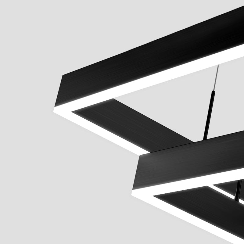 Simple style caractéristique moderne LED de lustre suspendu pour la salle de salon chambre à coucher