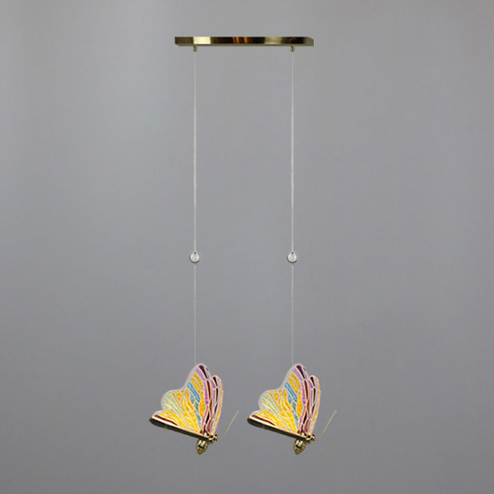 Schmetterling Multi -Lichter HABELEGENLEGENE LEGELPTEIL MODERN ACRYLISCHEN ACRYLISCHEN Pendellicht