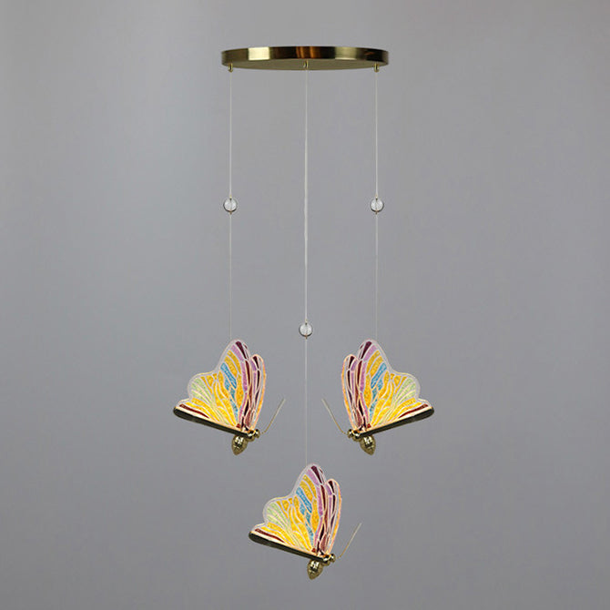 Schmetterling Multi -Lichter HABELEGENLEGENE LEGELPTEIL MODERN ACRYLISCHEN ACRYLISCHEN Pendellicht