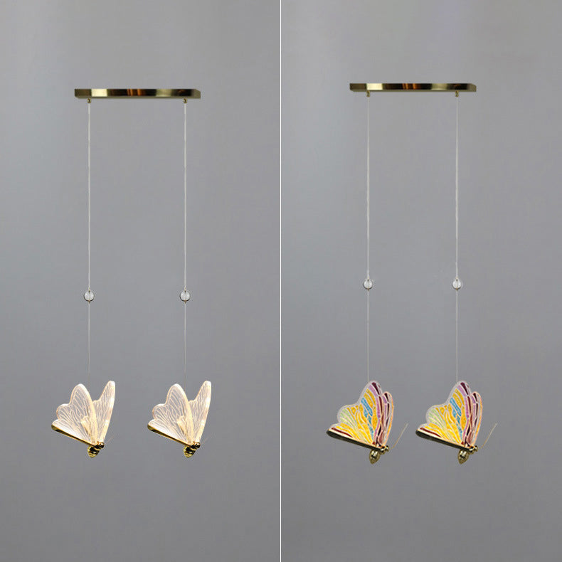 Schmetterling Multi -Lichter HABELEGENLEGENE LEGELPTEIL MODERN ACRYLISCHEN ACRYLISCHEN Pendellicht
