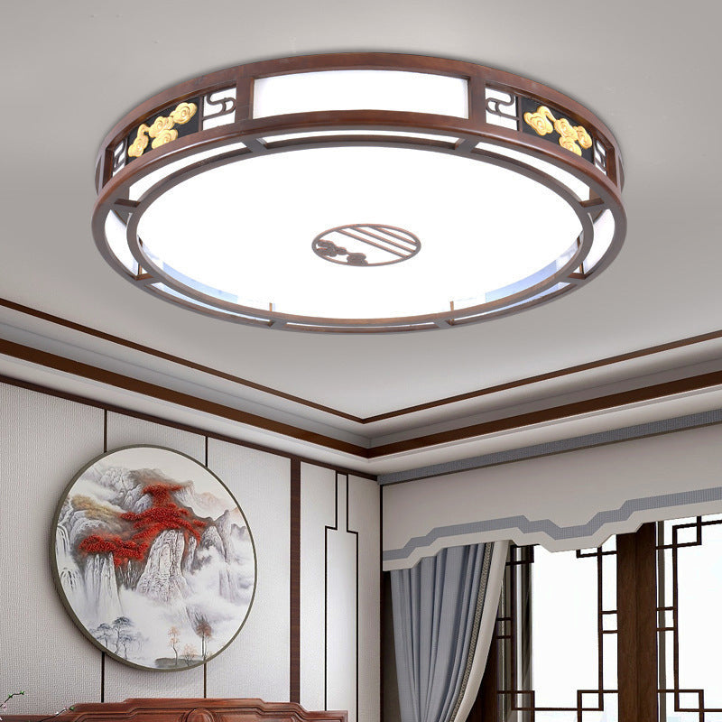 Modern Flushmount Ceiling Lamp 1-Light Living Room Flush Mount Light Fixture with Acrylic Shade