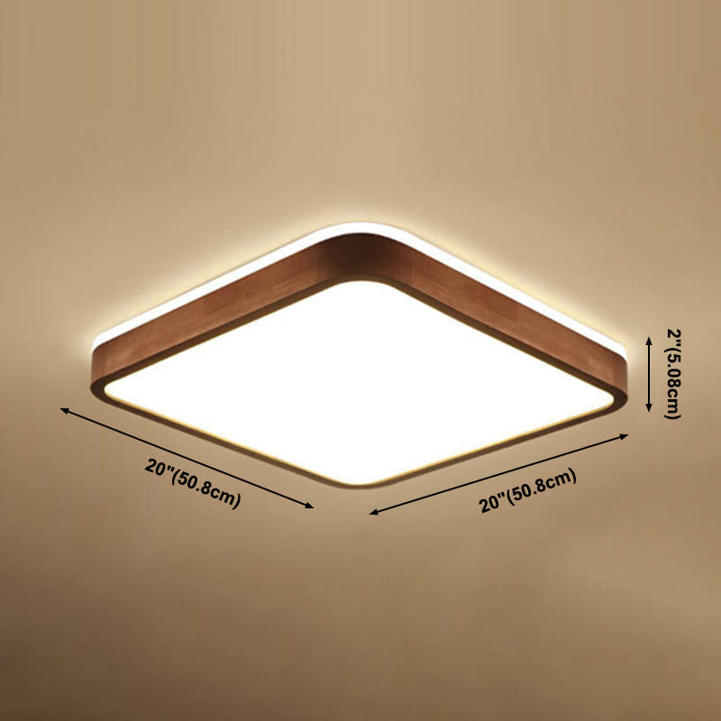 Fixation de la lumière du Mont-Flush moderne 1-Salon de la lumière Flush Mount Light avec Shade Acrylique