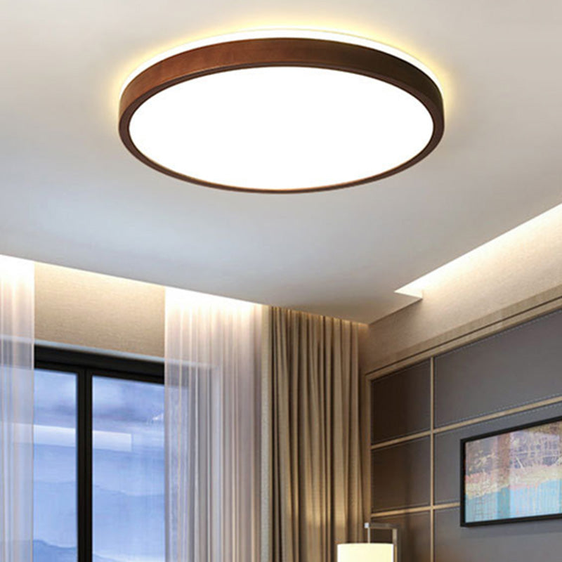 Fixation de la lumière du Mont-Flush moderne 1-Salon de la lumière Flush Mount Light avec Shade Acrylique