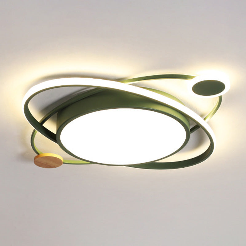 Child Bedroom Living Room Nordic Ceiling Mount Light Macron LED Overhead Lighting