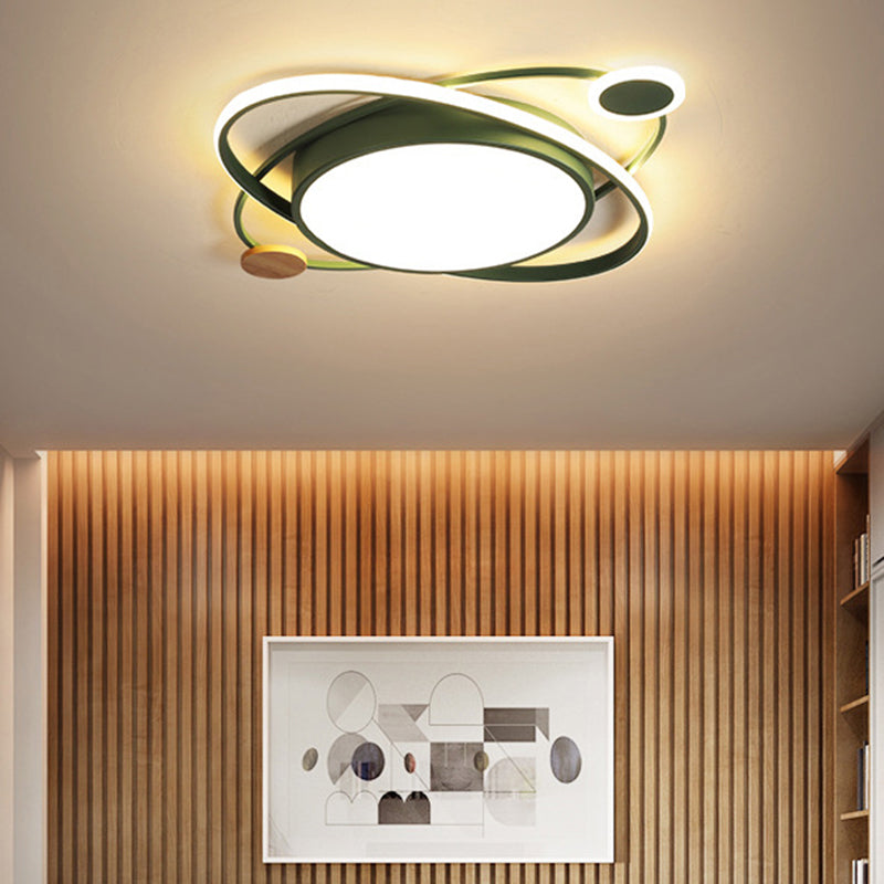 Child Bedroom Living Room Nordic Ceiling Mount Light Macron LED Overhead Lighting