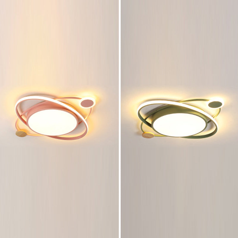 Child Bedroom Living Room Nordic Ceiling Mount Light Macron LED Overhead Lighting