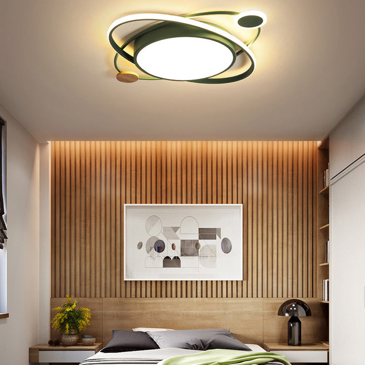Child Bedroom Living Room Nordic Ceiling Mount Light Macron LED Overhead Lighting