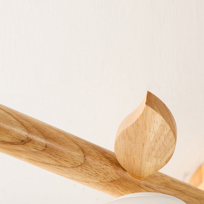 Light de lustre Globe Chandelier Light moderne la lampe de lustre en bronze beige moderne avec teinte en verre