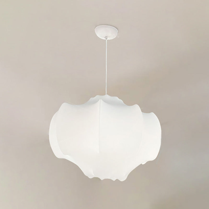 Stoff schattierte Suspension Pendelleuchte leichte nordische Style -Anhänger -Deckenleuchte in Weiß