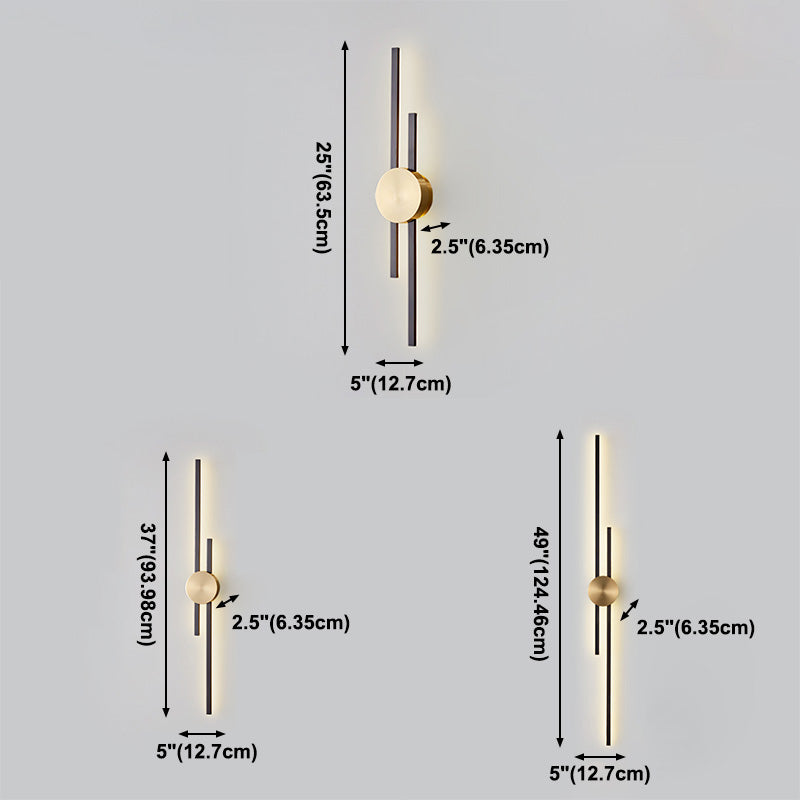 Multi Lights Metal Flush Mount Wall Sconce Modern Sconce Light Fixture for Living Room