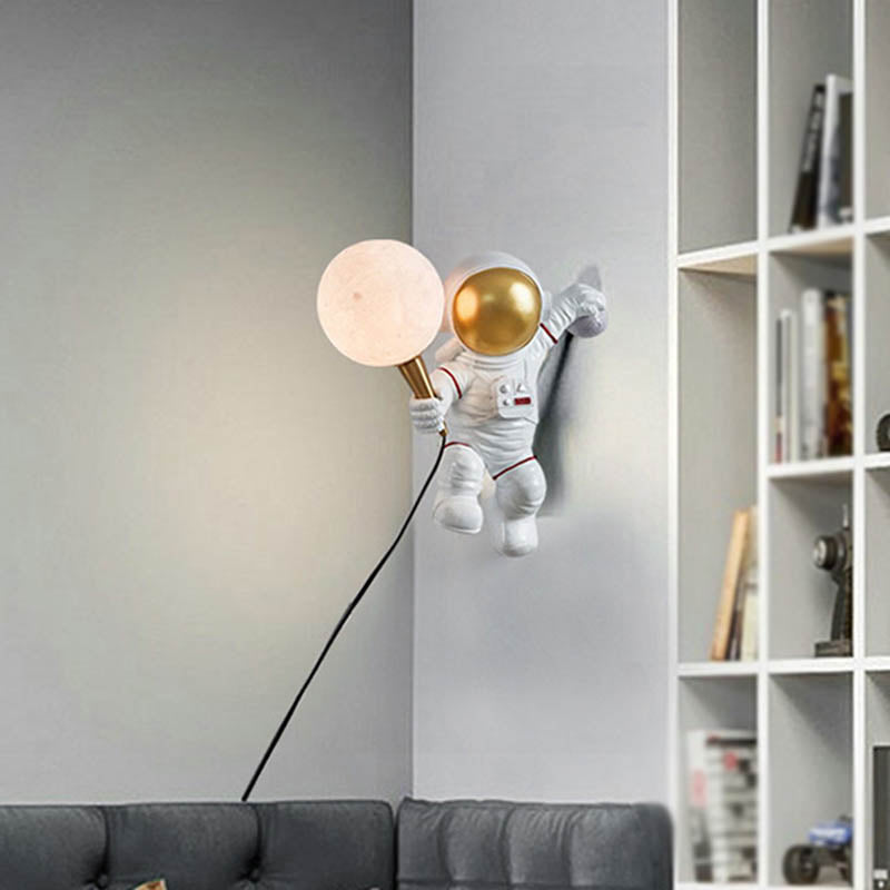 Astronauti SCONCE MOLTO MODERNO MODERNO UNA BONUA FLUSA SCONCO PER MAURNA PER CAMERA COMPLETA