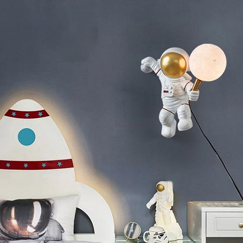Astronauti SCONCE MOLTO MODERNO MODERNO UNA BONUA FLUSA SCONCO PER MAURNA PER CAMERA COMPLETA