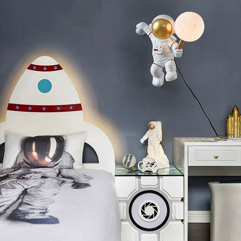Astronauti SCONCE MOLTO MODERNO MODERNO UNA BONUA FLUSA SCONCO PER MAURNA PER CAMERA COMPLETA