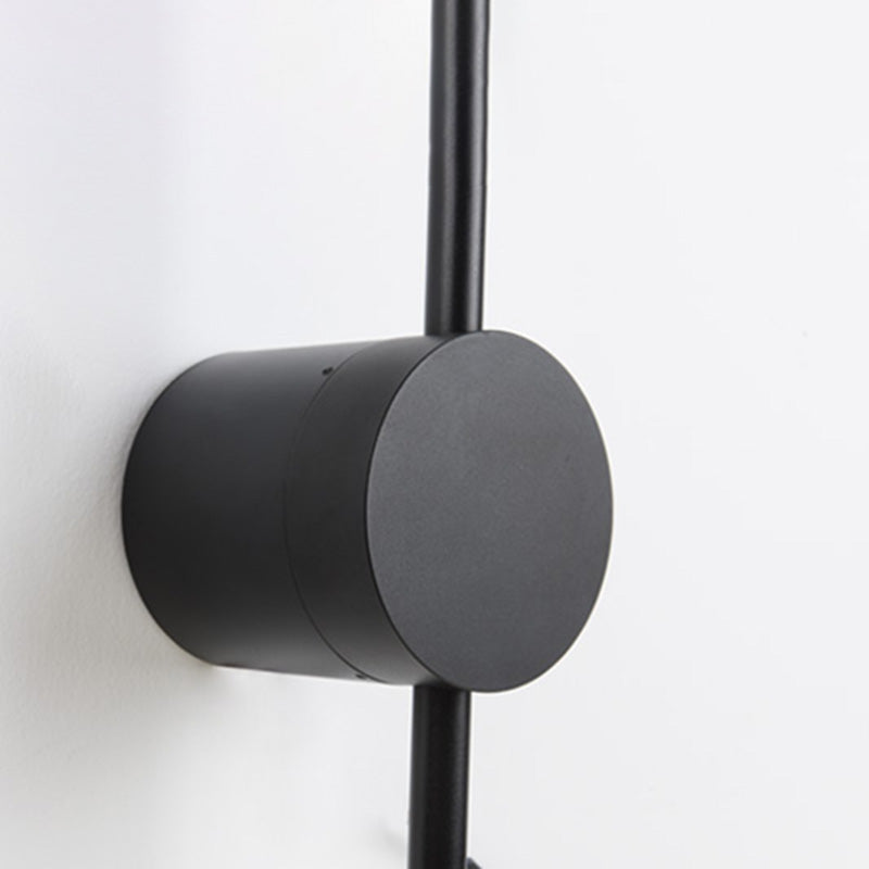 Black lineaire wandlamp aluminium eenvoudig ontwerp eenvoudige stijl LED -lichtwand sconce