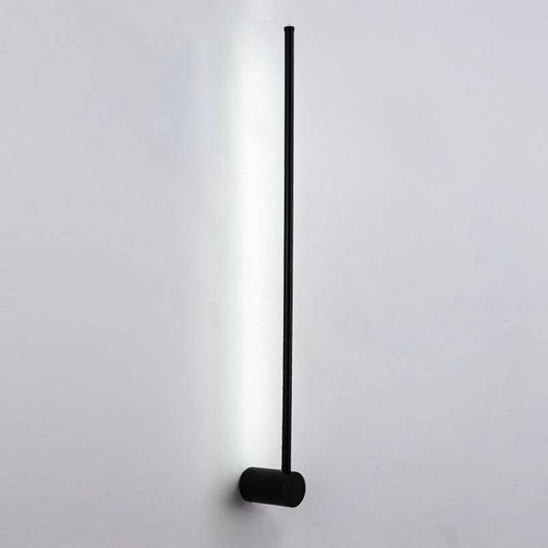 Black Linear Wall Lamp Aluminum Simple Design Simple Style LED Light Wall Sconce