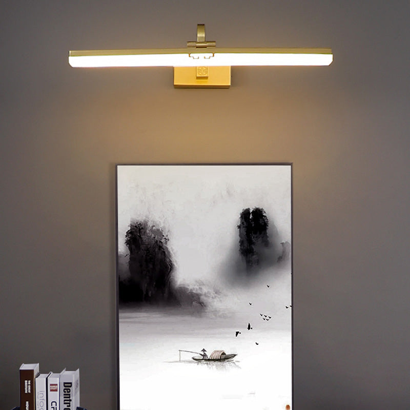 Simple Style Brass LED Lamp Vanity Sconce Lights for Bathroom Powder Room