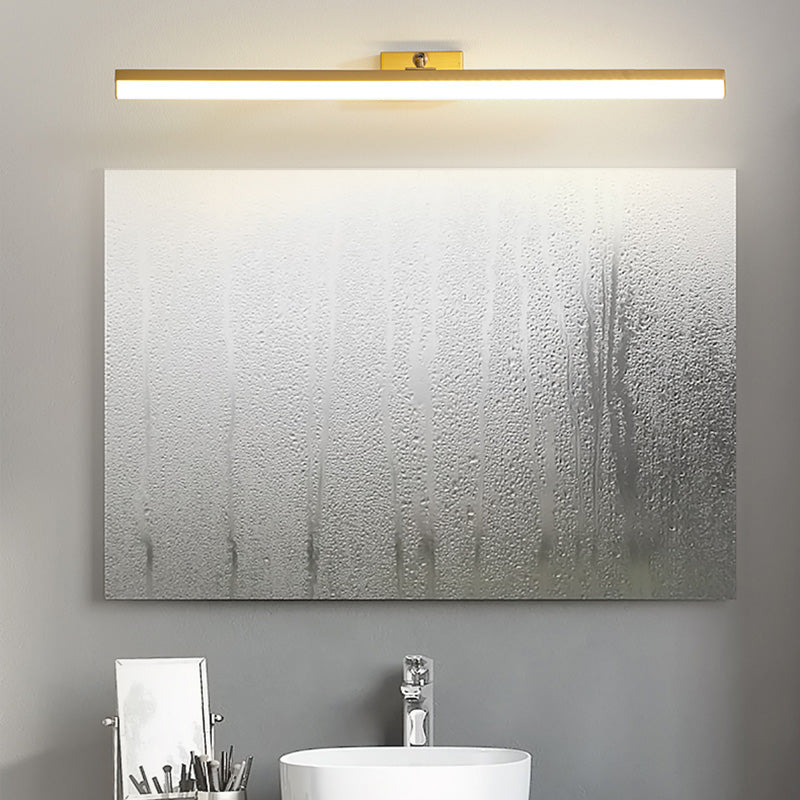 Brass LED Lamp Wall Mounted Vanity Lights for Bathroom Powder Room Washroom