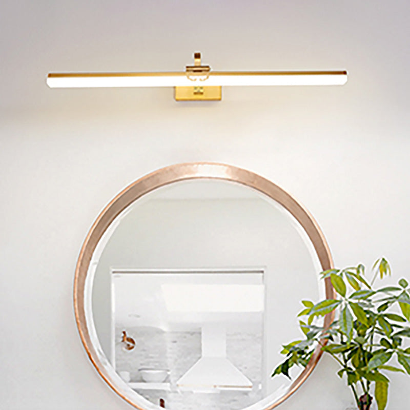 Brass LED Lamp Wall Mounted Vanity Lights for Bathroom Powder Room Washroom