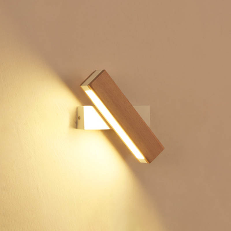 1 luce contemporanea montata a parete contemporanea in legno in legno a filo con la parete con monte