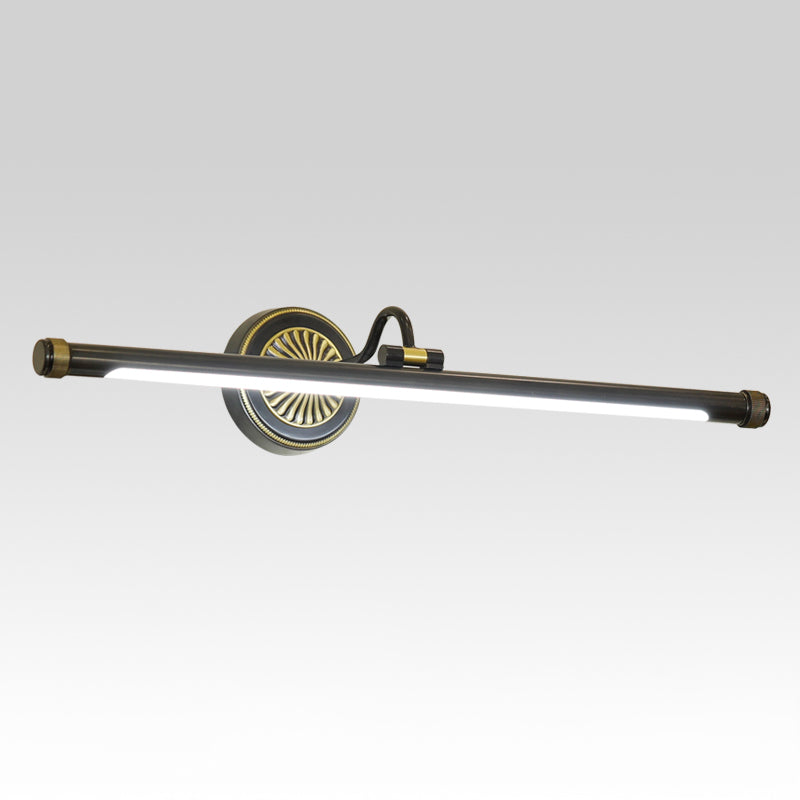 Minimalist Brass LED Light Wall Mounted Vanity Lights for Bathroom Powder Room Restroom