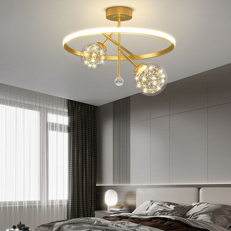 Geometric Semi Flush Mounted Ceiling Led Lights Contemporary Flush Mount Ceiling Light
