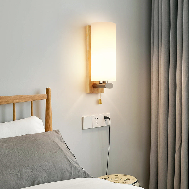 Log de pared cilindroide de color logar