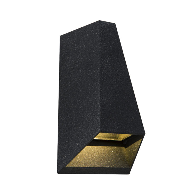 Lámpara de montaje de pared de aluminio moderna de 2 luces apliques de pared al aire libre para jardín