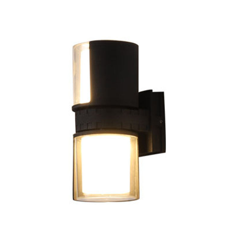 Moderna lampada da monte del cilindro per illuminazione da parete in alluminio per giardino