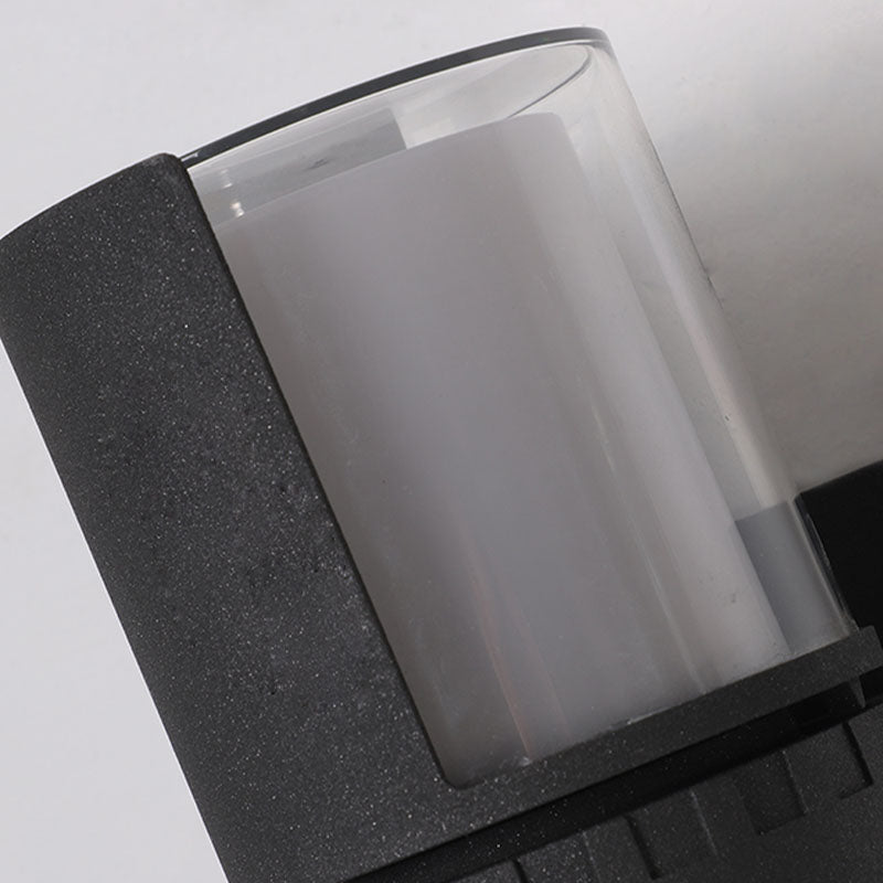 Moderna lampada da monte del cilindro per illuminazione da parete in alluminio per giardino