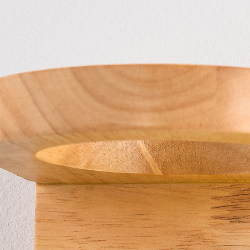 Nordische moderne Wandmontage helles Holz 1-Licht-Wandlampen für Schlafzimmer, Schiffe ohne Pflanzen