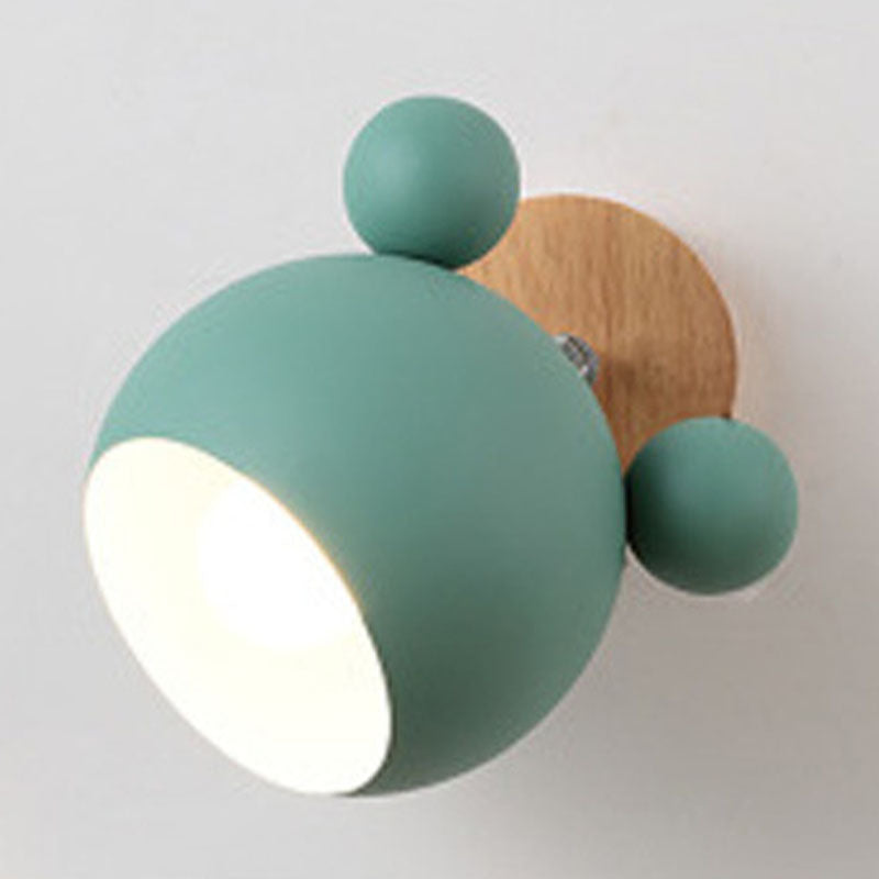 Nordic Modern Wall Sconce 1-Light Iron Wall Mounted Lighting for Bedroom