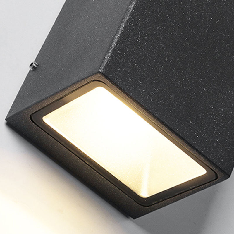 Moderne Metall 2-Licht-Wandhalterung Lampe schwarze Wandleuchten für Balkon