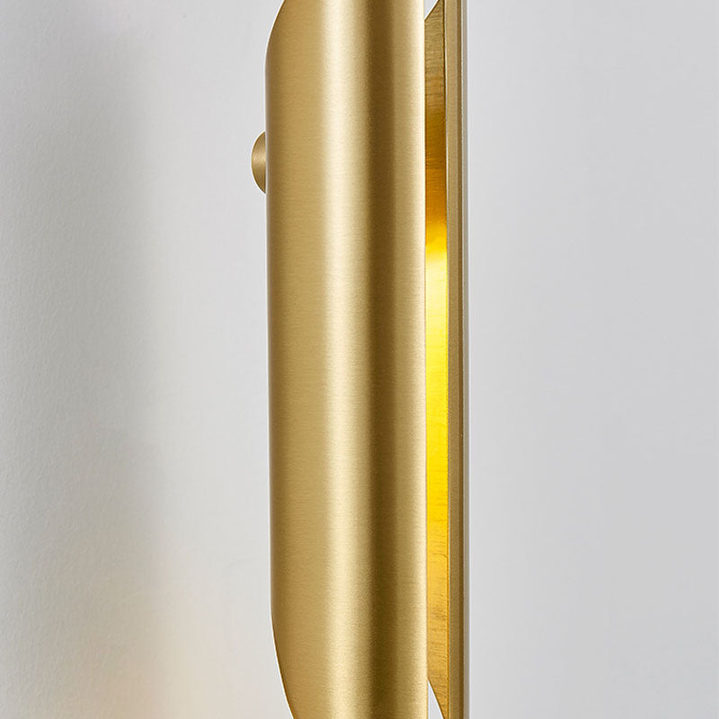 Contemporary Glass Wall Sconce Armed 2-Light Wall Mounted Light for Bedroom