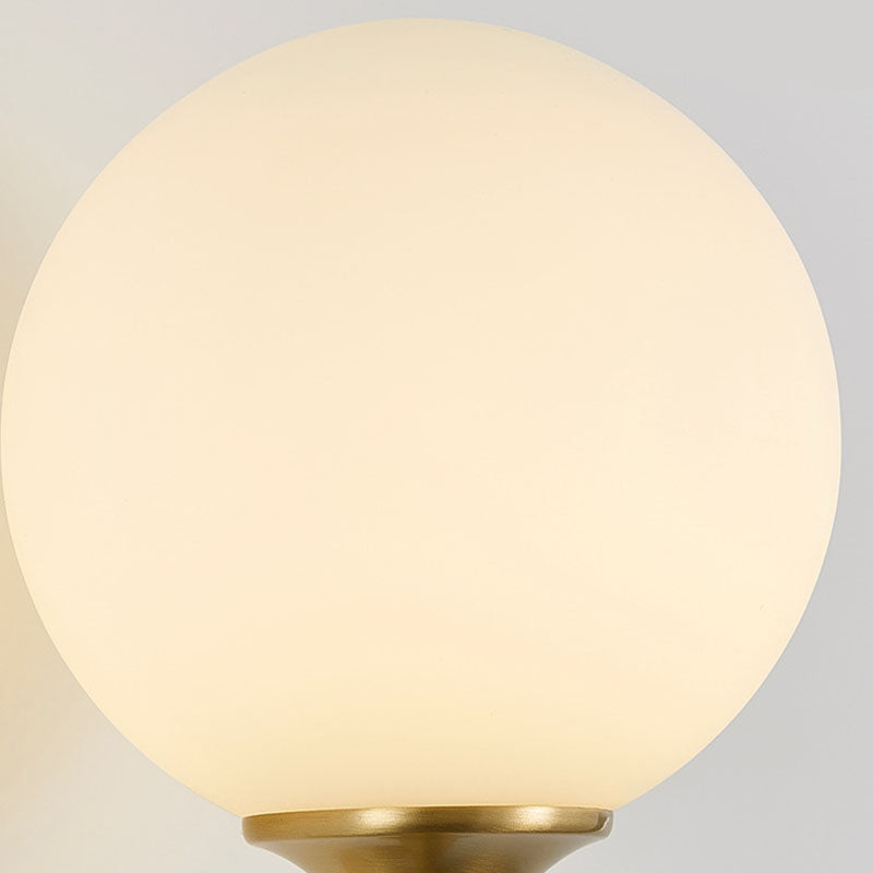 Contemporary Glass Wall Sconce Armed 2-Light Wall Mounted Light for Bedroom