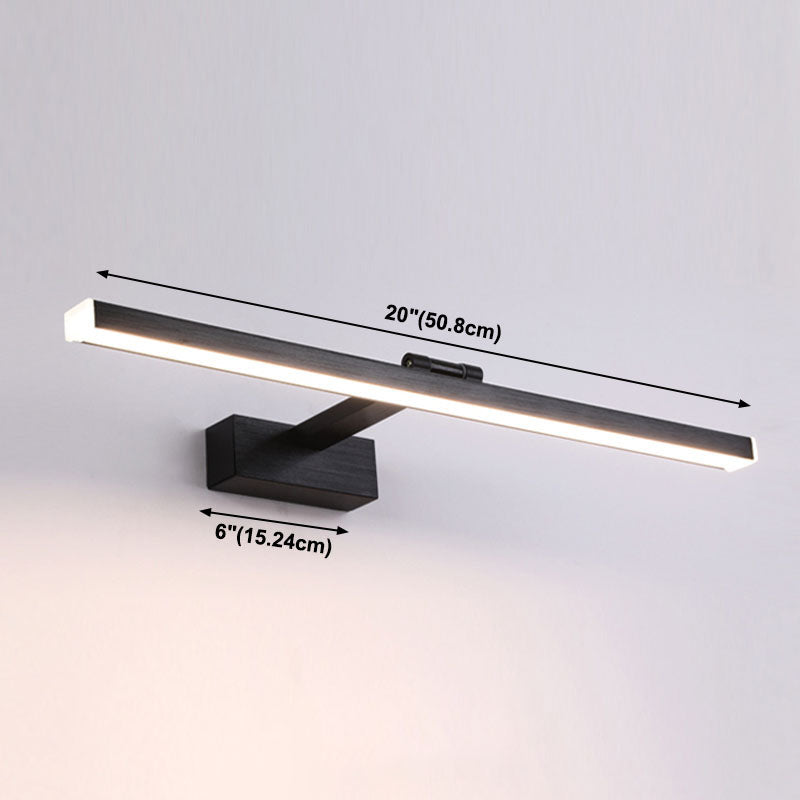 1-Light Aluminum Wall Light Sconces Linear Modern Style Vanity Wall Light Fixtures