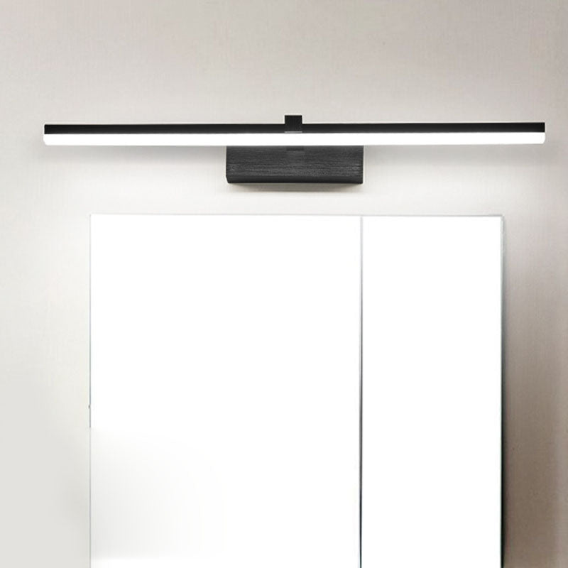 1-Head Linear Shade Wall Sconce Modern Simple Style Mirror Wall Lighting