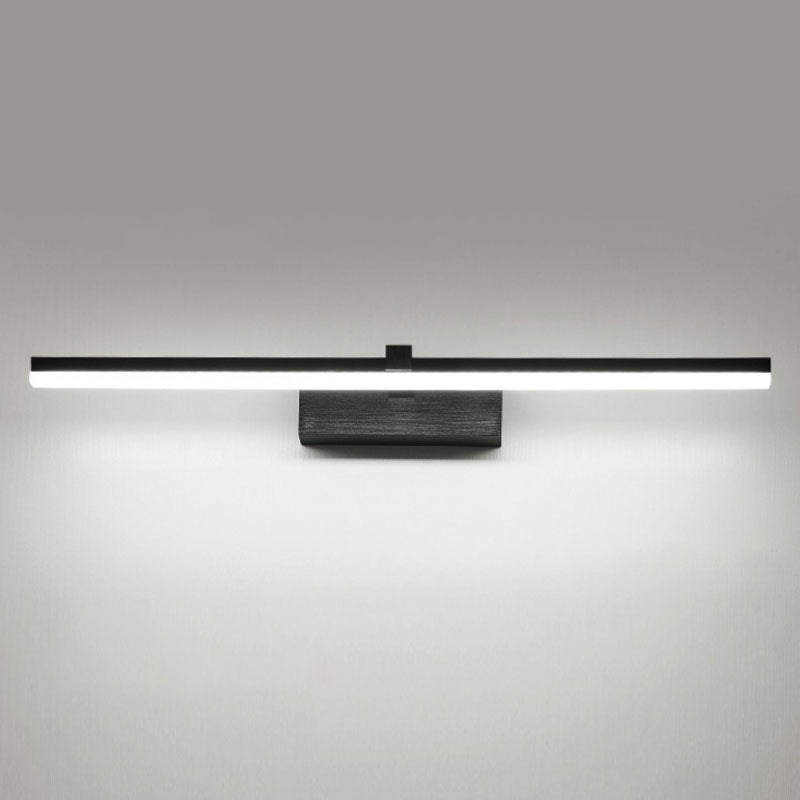 1-Head Linear Shade Wall Sconce Modern Simple Style Mirror Wall Lighting
