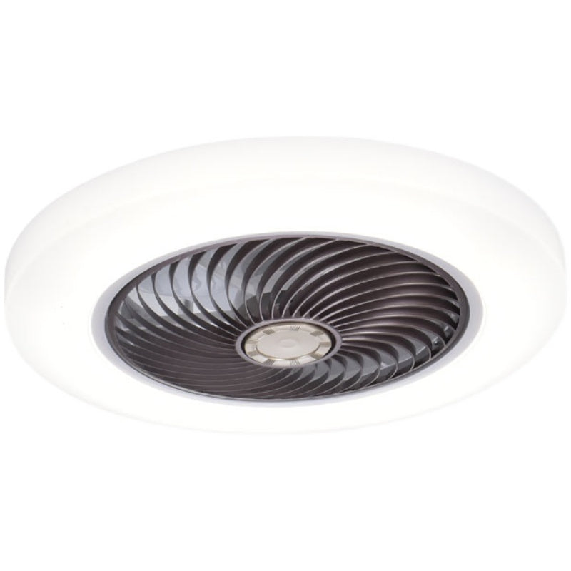Moderne kreative LED -Deckenventilator Leichte schmiedeeisere kreisförmige Flush -Halterung mit Acrylschatten