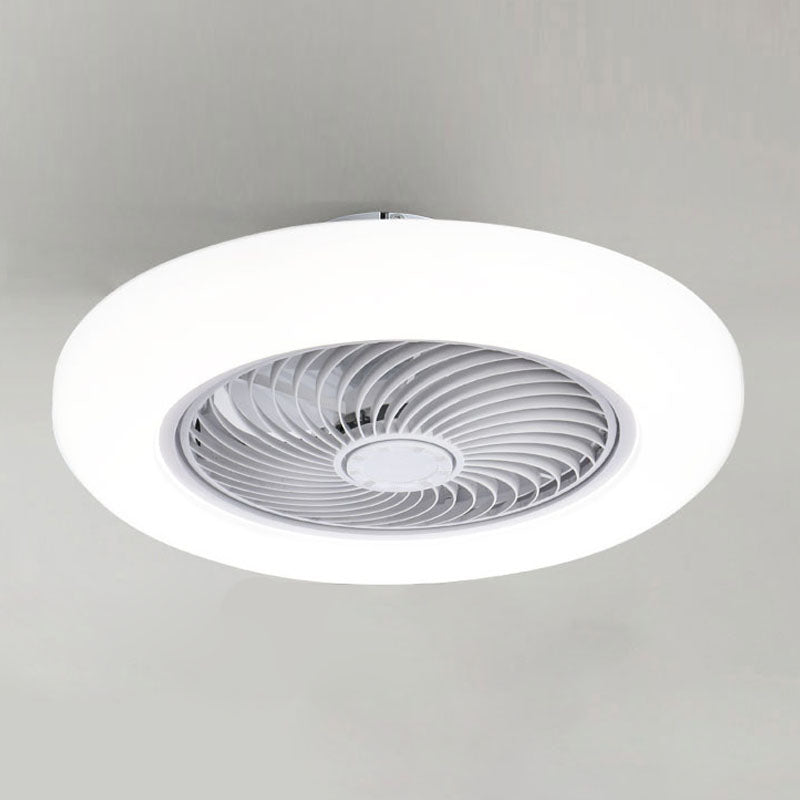 Moderne kreative LED -Deckenventilator Leichte schmiedeeisere kreisförmige Flush -Halterung mit Acrylschatten
