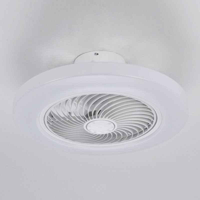 Moderne kreative LED -Deckenventilator Leichte schmiedeeisere kreisförmige Flush -Halterung mit Acrylschatten