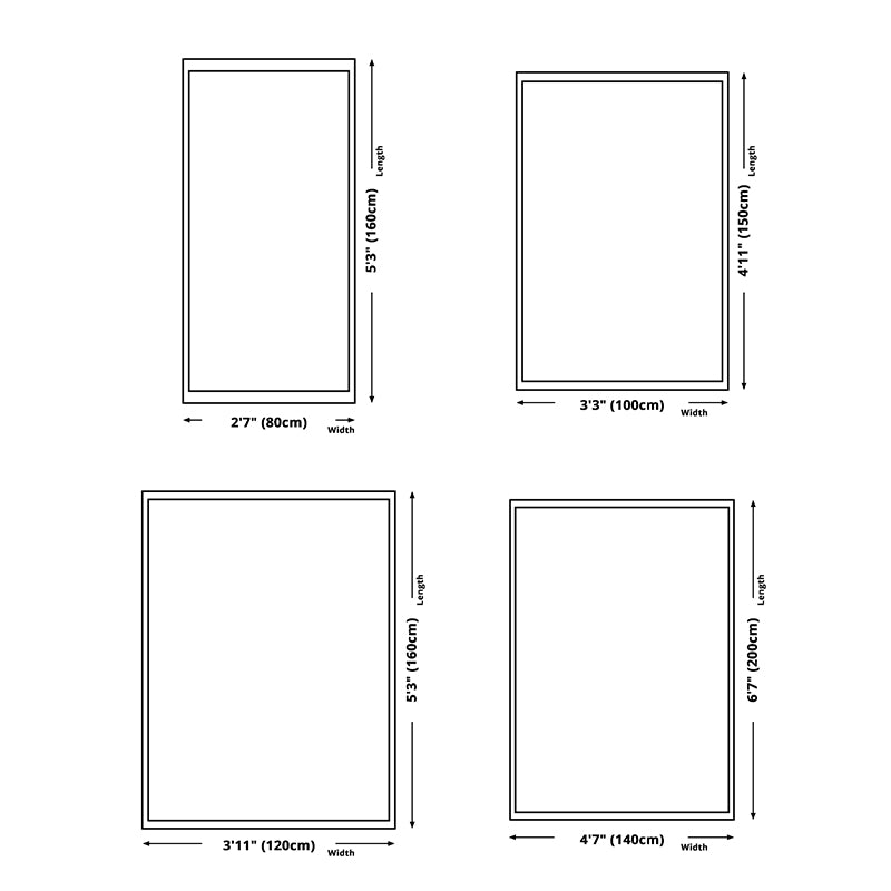 Modern Carpet Geometric Print Indoor Rug Stain Resistant Polyster Area Rug for Living Room