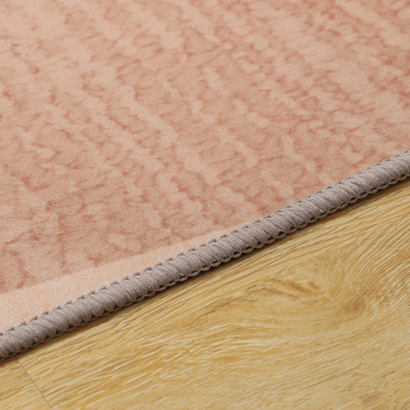 Grey Modern Area Carpet Geometric Pattern Polyester Area Rug Anti-Slip Washable Rug for Home Decor