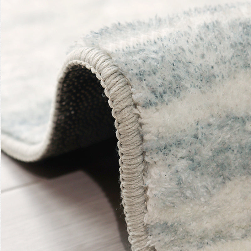 Light Orange Carpet Polyester Striped Carpet Non-Slip Backing Carpet for Living Room