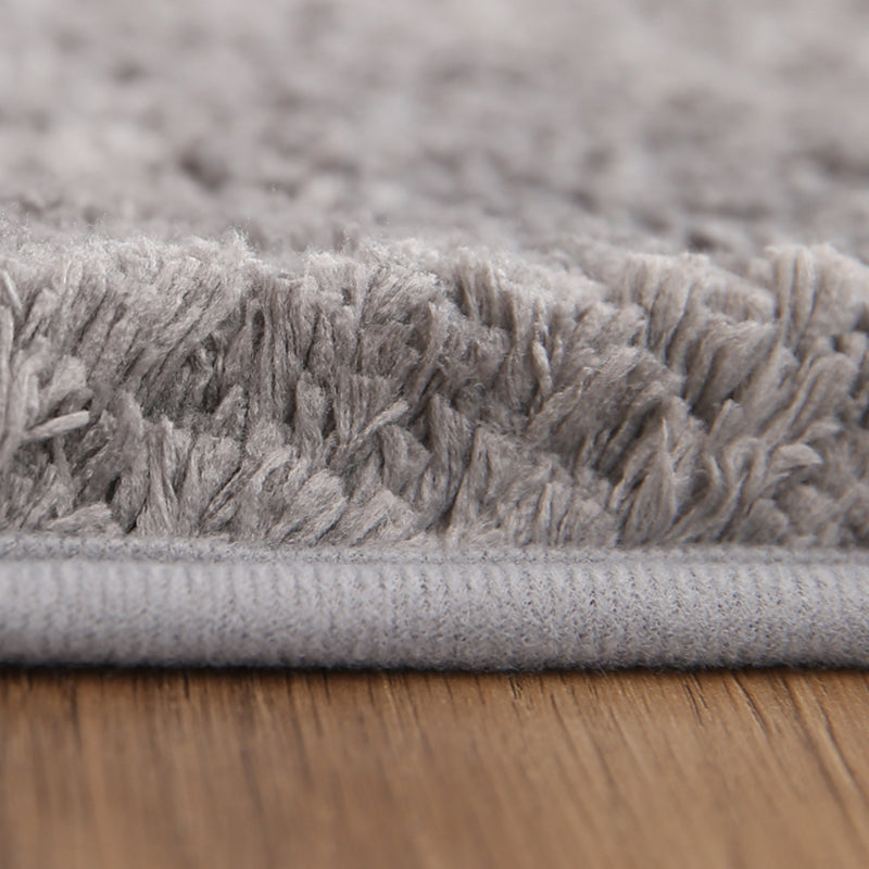 Moderner runder fester Farbe Teppich lässig Innenteppich Polyster Fleckenresistent Bereiche Teppich für Wohnzimmer